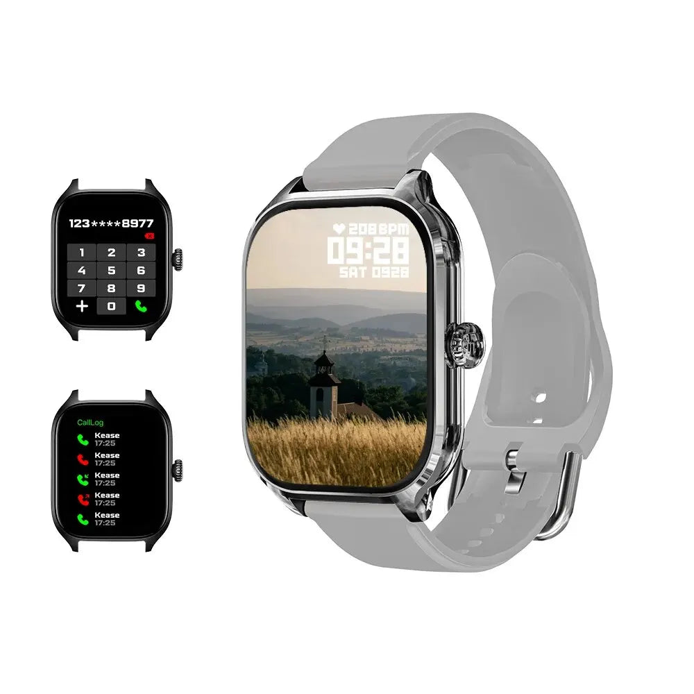 Montres connectées LAXASFIT H9 et H6 – Appels via le cadran – Suivi des calories – Surveillance de la fréquence cardiaque et de l'oxygène dans le sang – Montre intelligente Bluetooth