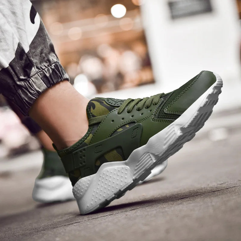 Chaussures de course pour homme été 2025 – Baskets sport respirantes en mesh – Semelle souple intégrale