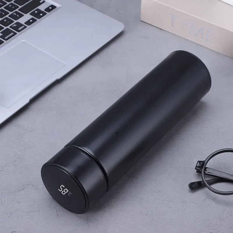 Bouteille thermos intelligente 500 ml avec affichage de température – Gourde de sport, tasse isotherme pour voiture – Garde au chaud et au froid – Mug thermique à vide