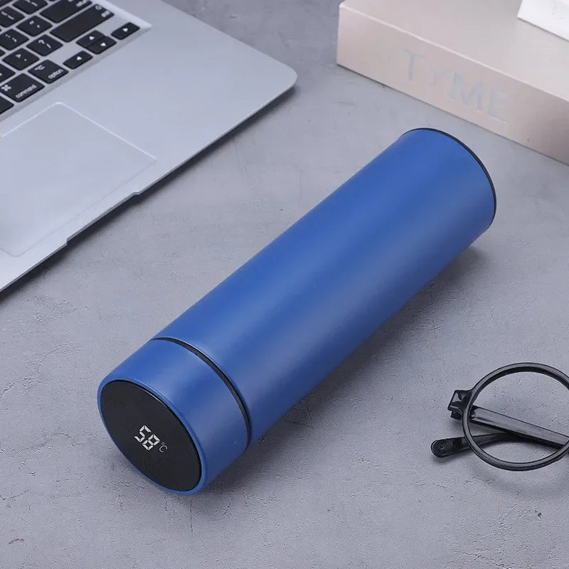 Bouteille thermos intelligente 500 ml avec affichage de température – Gourde de sport, tasse isotherme pour voiture – Garde au chaud et au froid – Mug thermique à vide