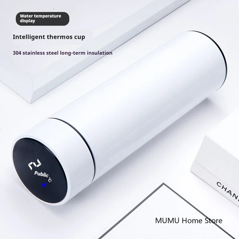 Bouteille thermos intelligente 500 ml avec affichage de température – Gourde de sport, tasse isotherme pour voiture – Garde au chaud et au froid – Mug thermique à vide