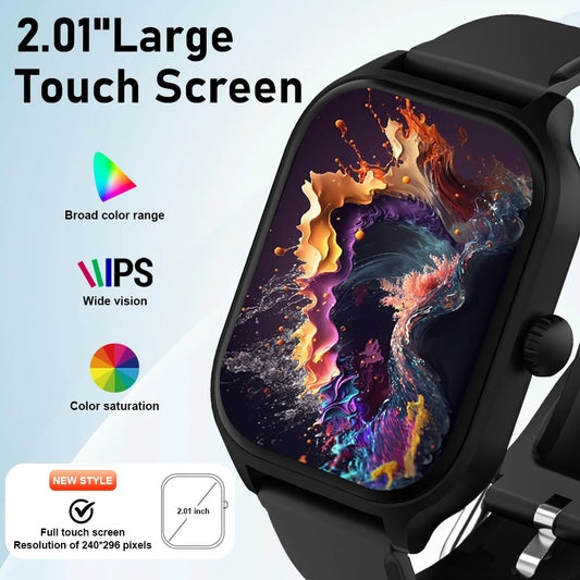 Montres connectées LAXASFIT H9 et H6 – Appels via le cadran – Suivi des calories – Surveillance de la fréquence cardiaque et de l'oxygène dans le sang – Montre intelligente Bluetooth
