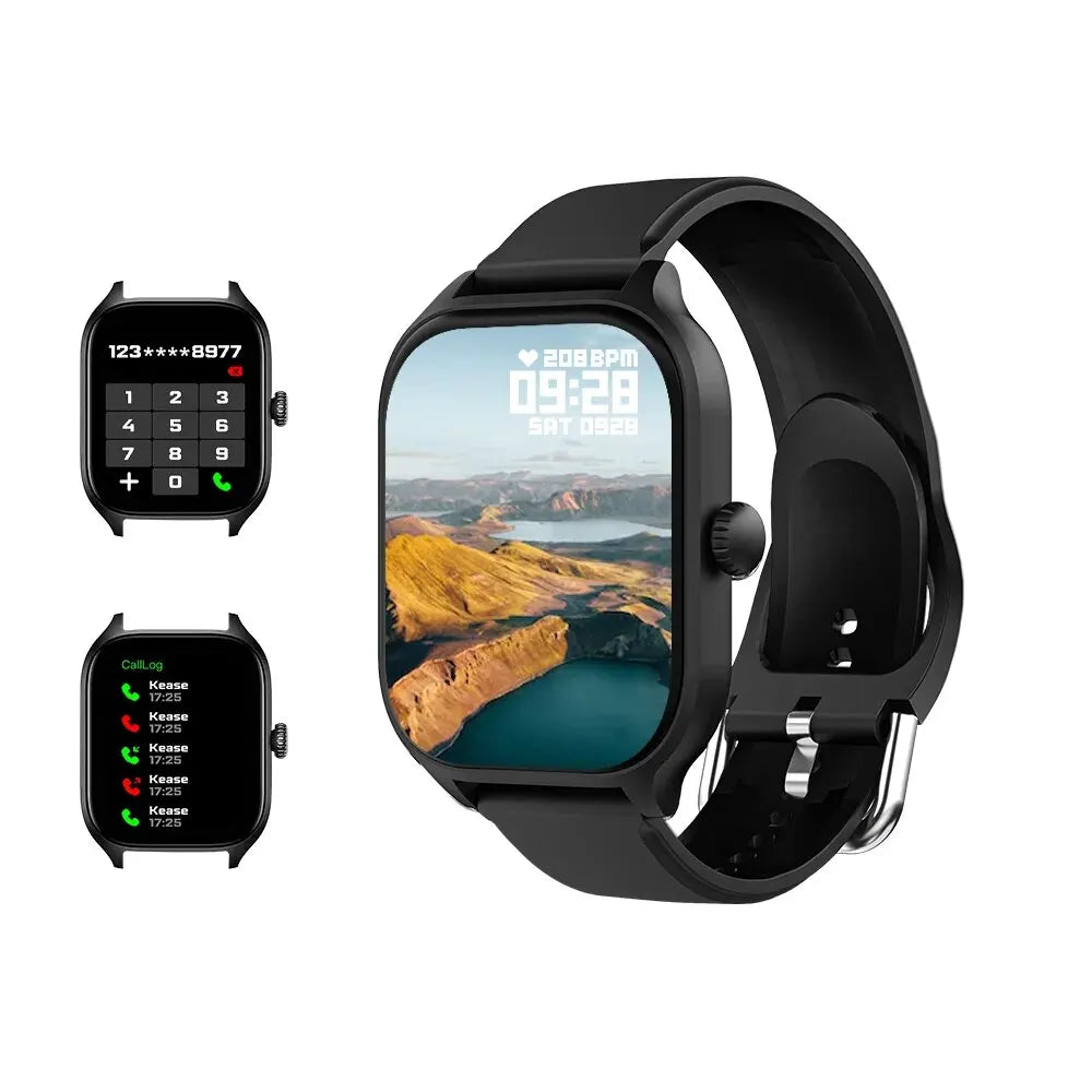 Montres connectées LAXASFIT H9 et H6 – Appels via le cadran – Suivi des calories – Surveillance de la fréquence cardiaque et de l'oxygène dans le sang – Montre intelligente Bluetooth